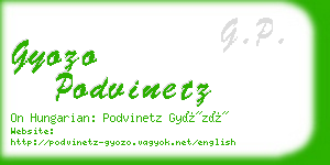 gyozo podvinetz business card